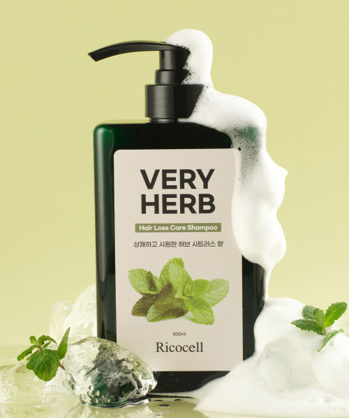 RICOCELL Lycocell Berry Herb Hair Loss Relief Cool Shampoo 500ml Hypoallergenic Scalp Citrus Scent Cool Dandruff Care