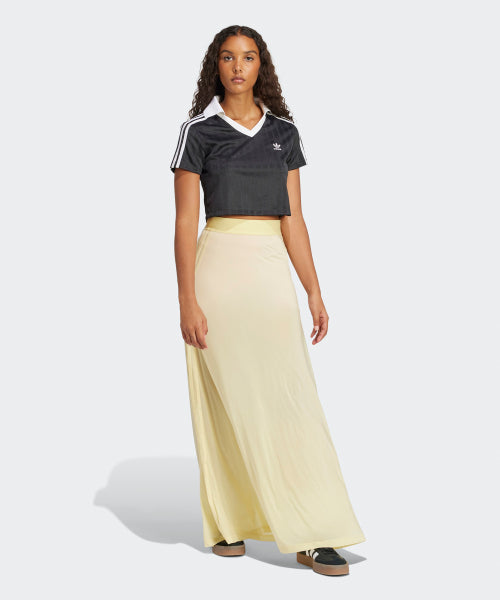 ADIDAS ADIDAS Football jacquard V-neck cropped polo shirt - Size