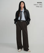 MUSINSA STANDARD WOMAN MUSINSA STANDARD WOMAN Women's silk slash cut tie gray