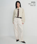 MUSINSA STANDARD WOMAN MUSINSA STANDARD WOMAN Women's silk slash cut tie dark brown