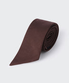 MUSINSA STANDARD WOMAN MUSINSA STANDARD WOMAN Women's silk slash cut tie dark brown