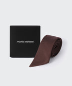 MUSINSA STANDARD WOMAN MUSINSA STANDARD WOMAN Women's silk slash cut tie dark brown