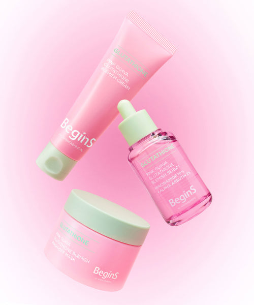 BEGINS Pink Guava Glutathione Trace Cream 50ml (5ml trace serum + 1 eye gel patch provided)