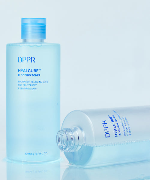 DPPR Hyaluronic Acid Hyal Cube Mildly Acid Moisture Toner 300ml (+ 30ml of moisturizing cream provided)