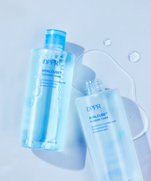 DPPR Hyaluronic Acid Hyal Cube Mildly Acid Moisture Toner 300ml (+ 30ml of moisturizing cream provided)