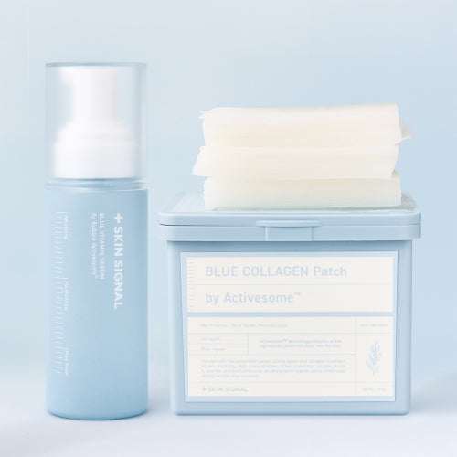 SKINSIGNAL [Pore Care Set] Blue Vitamin Bubble Serum 70ml + 80 Blue Collagen Patches