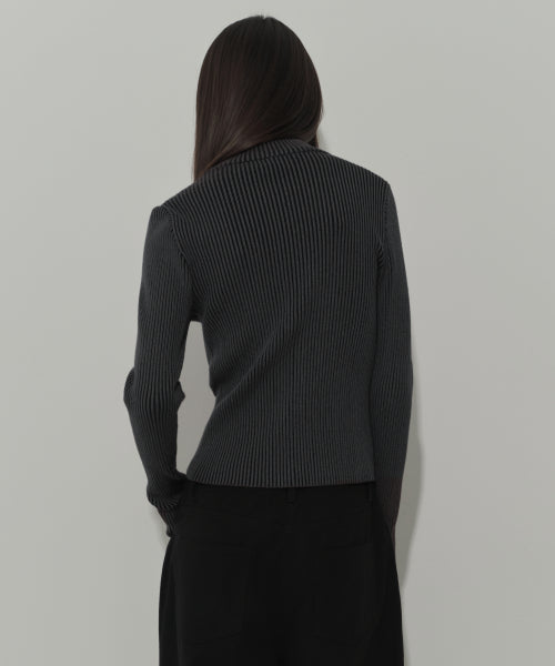MUSINSA STANDARD WOMAN MUSINSA STANDARD WOMAN Women's Knit Zip-Up Charcoal Gray