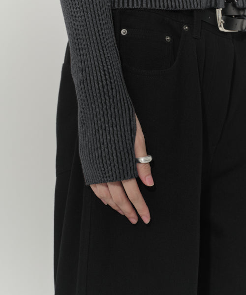 MUSINSA STANDARD WOMAN MUSINSA STANDARD WOMAN Women's Knit Zip-Up Charcoal Gray