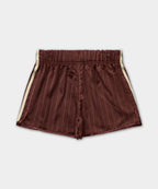 ADIDAS ADIDAS Pinstripe Satin Short Pants - Brown