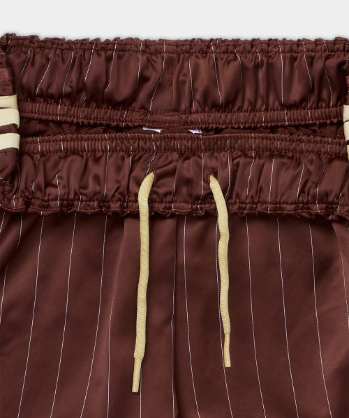ADIDAS ADIDAS Pinstripe Satin Short Pants - Brown