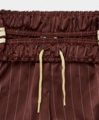 ADIDAS ADIDAS Pinstripe Satin Short Pants - Brown