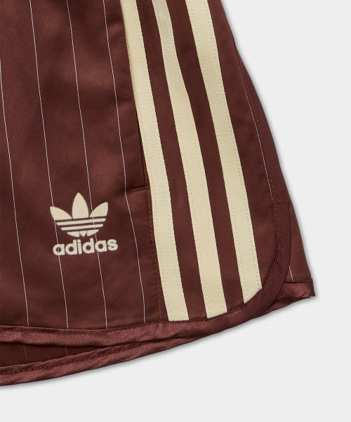 ADIDAS ADIDAS Pinstripe Satin Short Pants - Brown