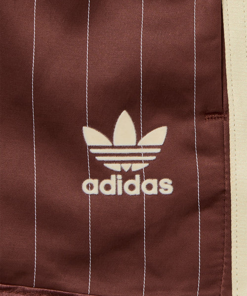 ADIDAS ADIDAS Pinstripe Satin Short Pants - Brown