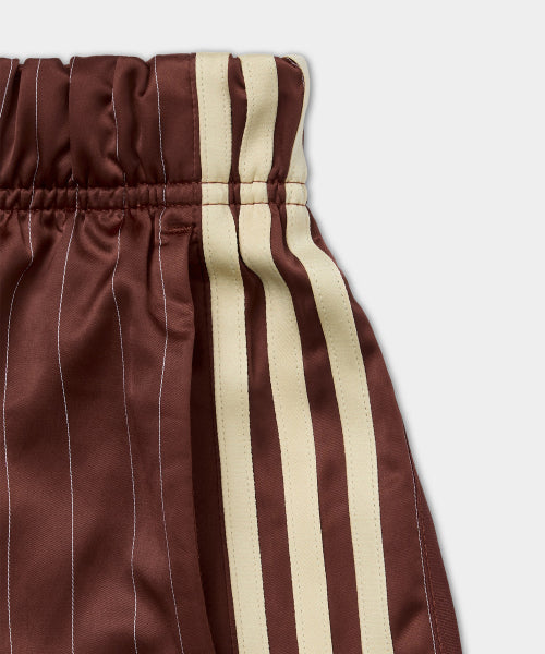 ADIDAS ADIDAS Pinstripe Satin Short Pants - Brown