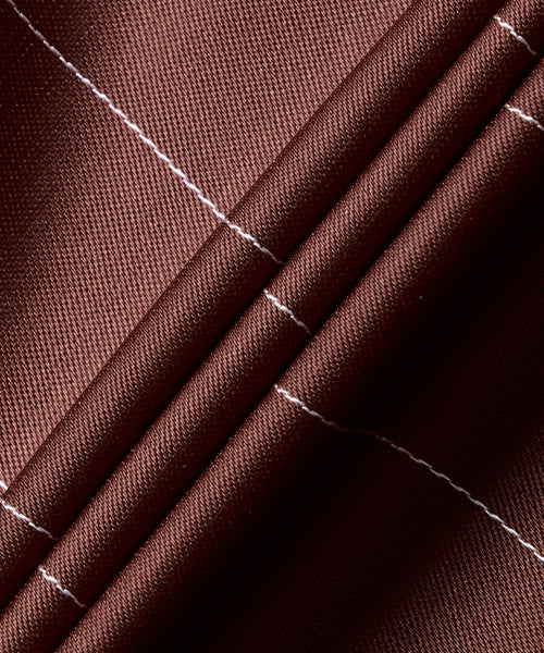 ADIDAS ADIDAS Pinstripe Satin Short Pants - Brown