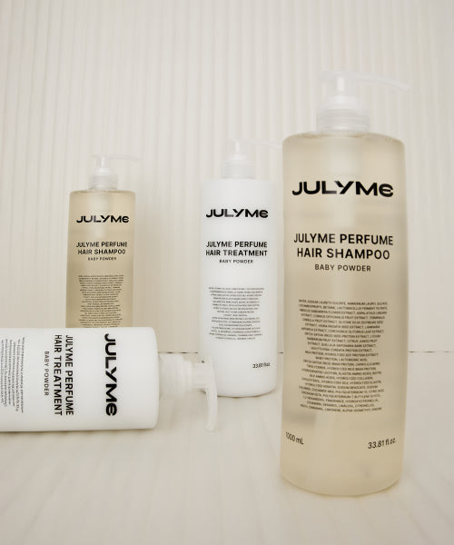JULYME Baby powder perfume hair shampoo/treatment 1000ml 2-piece set