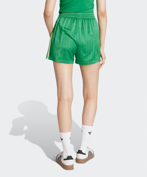ADIDAS ADIDAS Pinstripe Satin Short Pants - Green