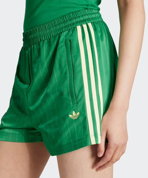 ADIDAS ADIDAS Pinstripe Satin Short Pants - Green