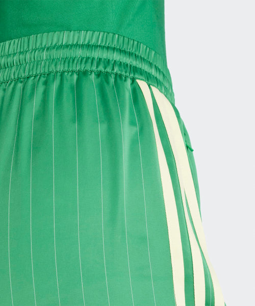 ADIDAS ADIDAS Pinstripe Satin Short Pants - Green
