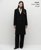 MUSINSA STANDARD WOMAN MUSINSA STANDARD WOMAN Cashmere Blend Chesterfield Coat (Size)