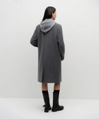 MUSINSA STANDARD WOMAN MUSINSA STANDARD WOMAN Cashmere Blend Chesterfield Coat [Medium Gray]