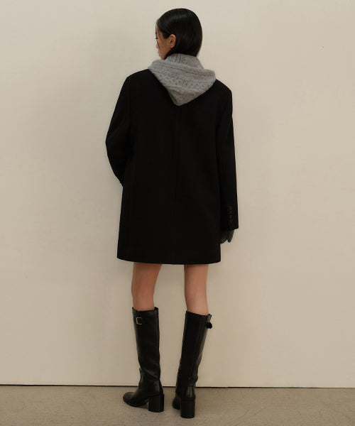 MUSINSA STANDARD WOMAN MUSINSA STANDARD WOMAN Coat Women's Wool Blend Over Shoulder Double Half Coat