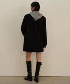 MUSINSA STANDARD WOMAN MUSINSA STANDARD WOMAN Coat Women's Wool Blend Over Shoulder Double Half Coat