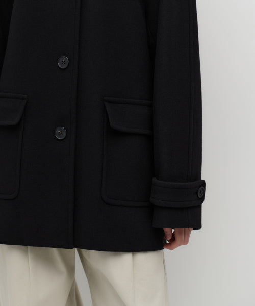 MUSINSA STANDARD WOMAN MUSINSA STANDARD WOMAN Coat Half Balmacan [Black]