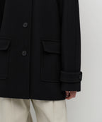 MUSINSA STANDARD WOMAN MUSINSA STANDARD WOMAN Coat Half Balmacan [Black]