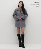 MUSINSA STANDARD WOMAN MUSINSA STANDARD WOMAN Coat Medium Gray