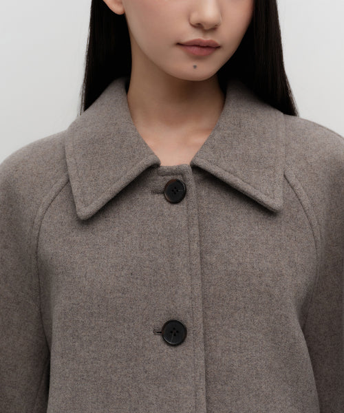 MUSINSA STANDARD WOMAN MUSINSA STANDARD WOMAN Coat Half Balmacan [Taupe]