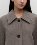 MUSINSA STANDARD WOMAN MUSINSA STANDARD WOMAN Coat Half Balmacan [Taupe]