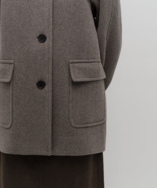 MUSINSA STANDARD WOMAN MUSINSA STANDARD WOMAN Coat Half Balmacan [Taupe]