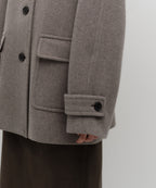 MUSINSA STANDARD WOMAN MUSINSA STANDARD WOMAN Coat Half Balmacan [Taupe]