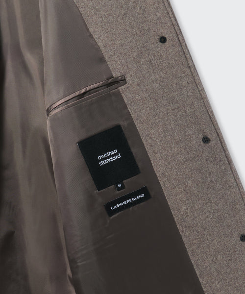 MUSINSA STANDARD WOMAN MUSINSA STANDARD WOMAN Coat Half Balmacan [Taupe]