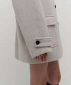 MUSINSA STANDARD WOMAN MUSINSA STANDARD WOMAN Coat Half Balmacan [Oatmeal]