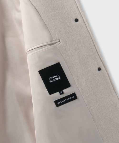 MUSINSA STANDARD WOMAN MUSINSA STANDARD WOMAN Coat Half Balmacan [Oatmeal]