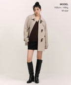 MUSINSA STANDARD WOMAN MUSINSA STANDARD WOMAN Women's Coat Light Beige