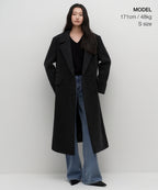 MUSINSA STANDARD WOMAN MUSINSA STANDARD WOMAN Coat Charcoal Gray