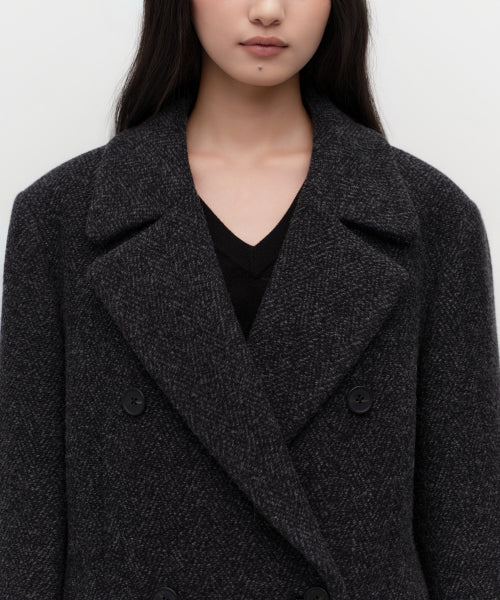 MUSINSA STANDARD WOMAN MUSINSA STANDARD WOMAN Coat Charcoal Gray