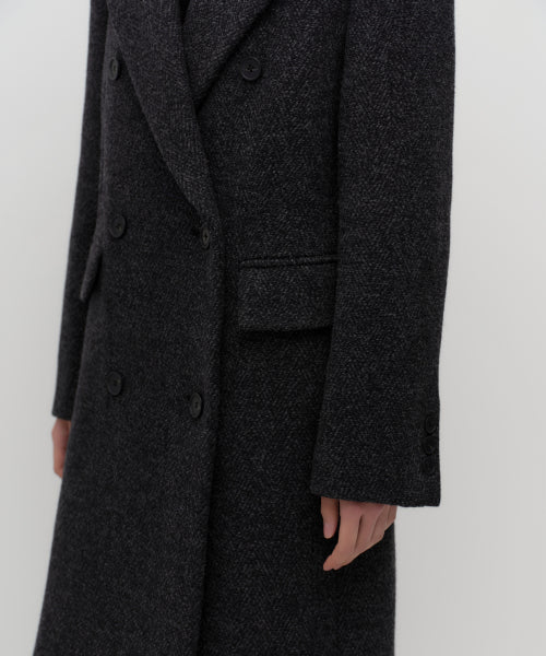 MUSINSA STANDARD WOMAN MUSINSA STANDARD WOMAN Coat Charcoal Gray