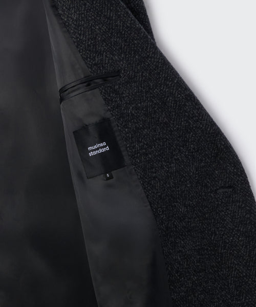 MUSINSA STANDARD WOMAN MUSINSA STANDARD WOMAN Coat Charcoal Gray