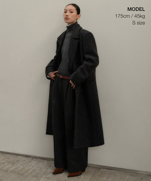 MUSINSA STANDARD WOMAN MUSINSA STANDARD WOMAN Coat Charcoal Gray