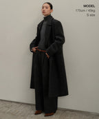 MUSINSA STANDARD WOMAN MUSINSA STANDARD WOMAN Coat Charcoal Gray