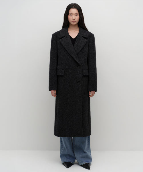 MUSINSA STANDARD WOMAN MUSINSA STANDARD WOMAN Coat Charcoal Gray