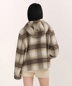MUSINSA STANDARD WOMAN MUSINSA STANDARD WOMAN Coat Women's Alpaca Blend Check Short Duffel Coat