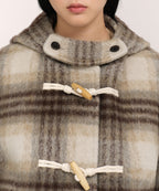 MUSINSA STANDARD WOMAN MUSINSA STANDARD WOMAN Coat Women's Alpaca Blend Check Short Duffel Coat