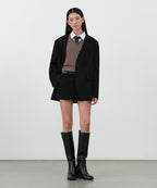 MUSINSA STANDARD WOMAN MUSINSA STANDARD WOMAN Women's Oversized Collarless Blazer [Black]