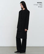 MUSINSA STANDARD WOMAN MUSINSA STANDARD WOMAN Women's Double Breasted Long Blazer [Black]