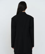 MUSINSA STANDARD WOMAN MUSINSA STANDARD WOMAN Women's Double Breasted Long Blazer [Black]